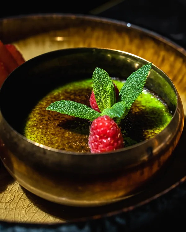 Pandan crème brûlée